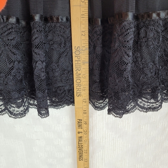 Forever 21 black lined tulle lace mini skirt whimsigoth edgy fairy witchy S/P - Picture 7 of 10
